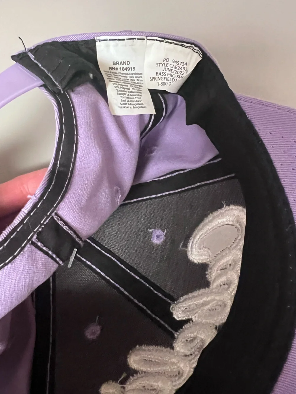 CABELA’s Brand outdoor gear YOUTH cap hat girls purple NEW cabela’s kid sports